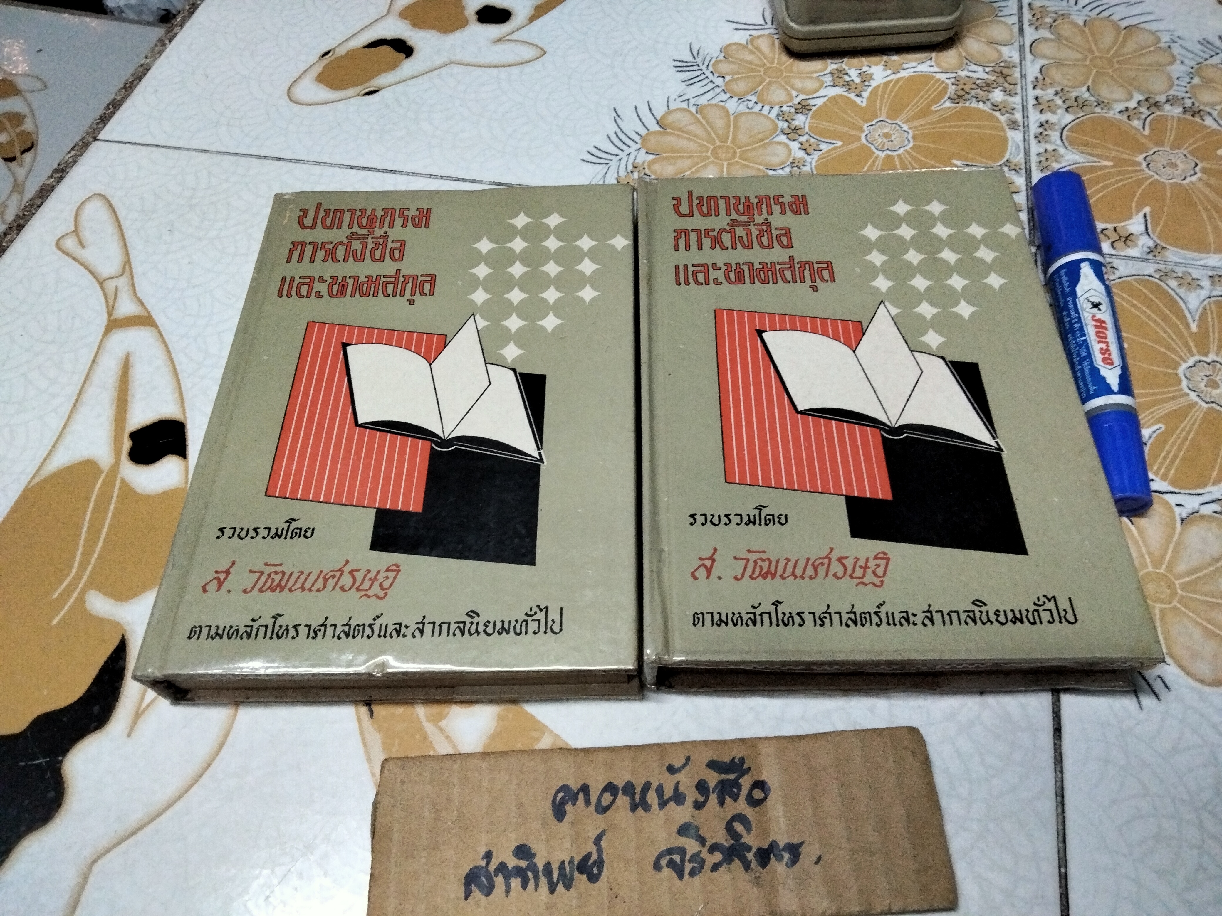 ปทานุกรมการตั้งชื่อและนามสกุล รวบรวมโดย ส. วัฒนเศรษฐ ตามหลักโหราศาสตร์และสากลนิยมทั่วไป