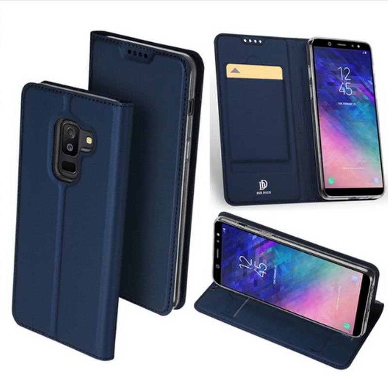 เคส Samsung Galaxy A6+ (2018) #เคสฝาพับ DUX DUCIS Skin Pro Series คุณภาพดีราคาถูก