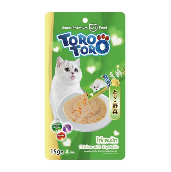 Toro แมวเลีย รสไก่และผัก