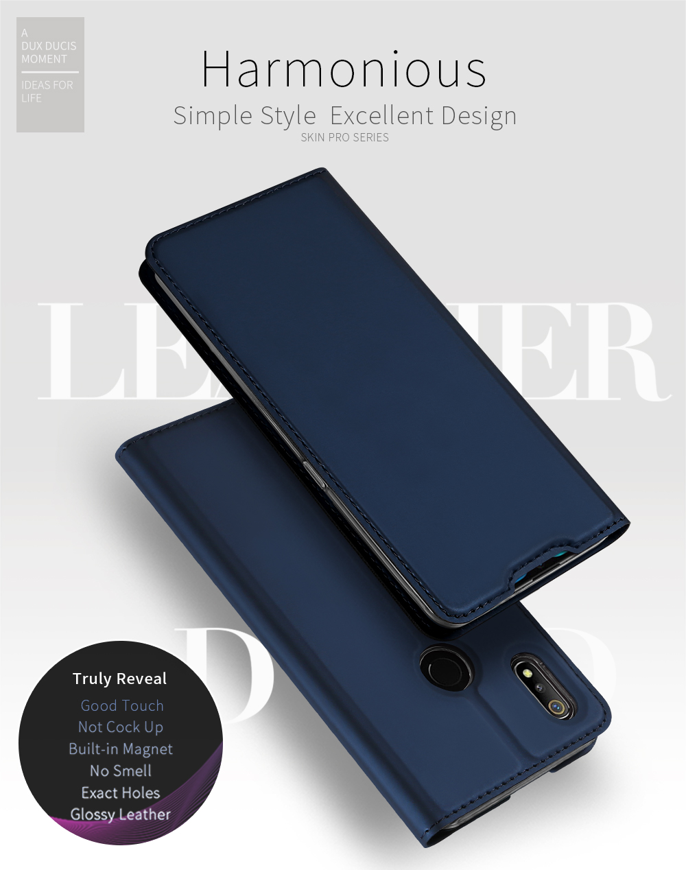 Case realme 3 Pro #เคสฝาพับ DUX DUCIS Skin Pro Series คุณภาพดีราคาถูก