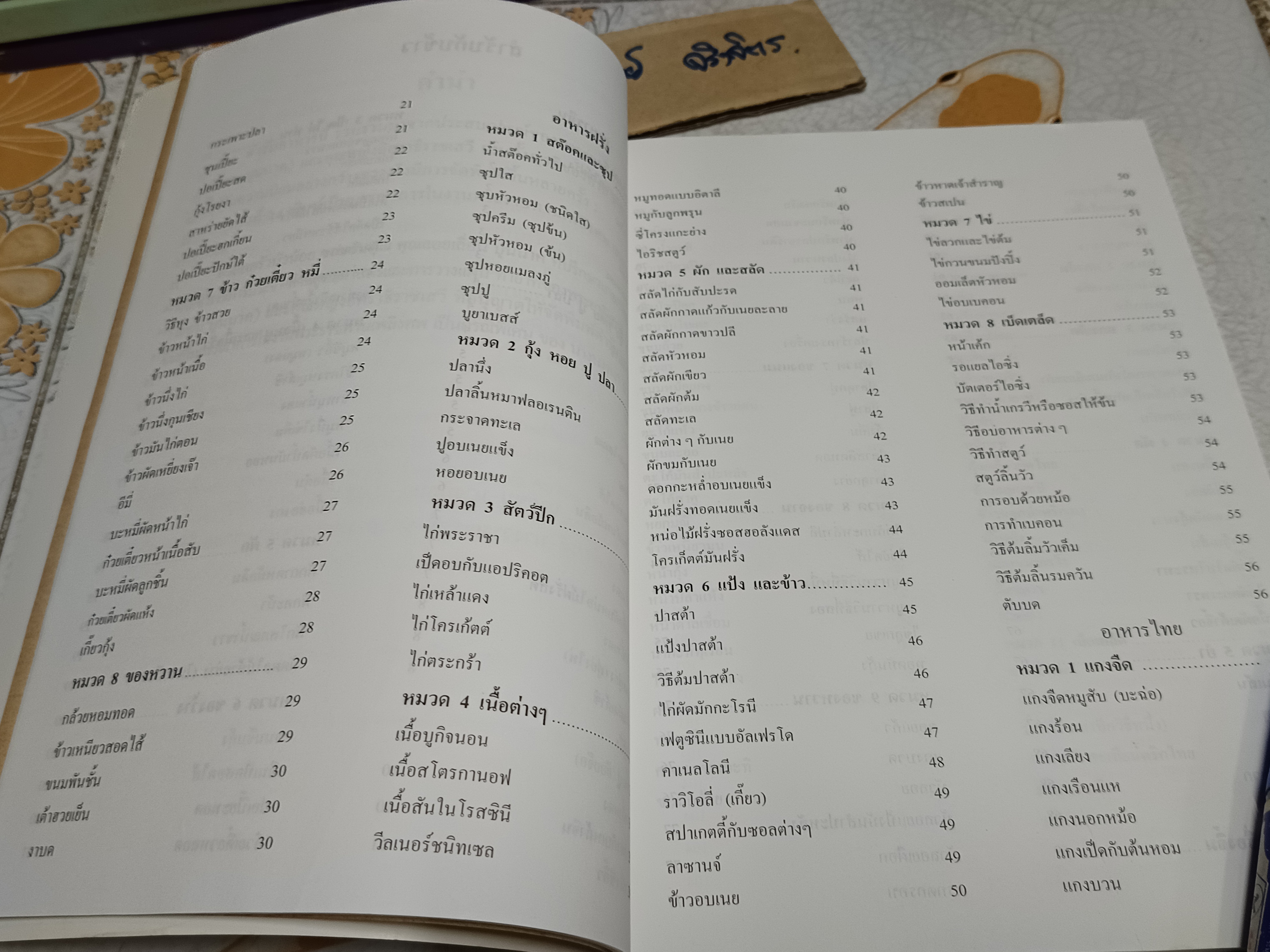 หนังสืออนุสรณ์งานพระราชทานเพลิงศพ นางนงพงา บัวน้อย / ตำรับอาหาร จากประสบการณ์ของ พระยาอิศราธิราชเสวี (เลื่อน บุนนาค)