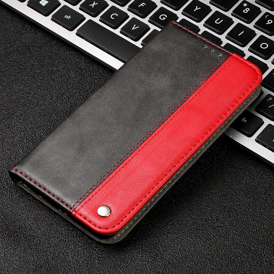 Case Samsung Galaxy A30/A20 #เคสฝาพับปกหนัง PU แบบกระเป๋าสตางค์สีทูโทน Retro PU Leather Card Slot Cover