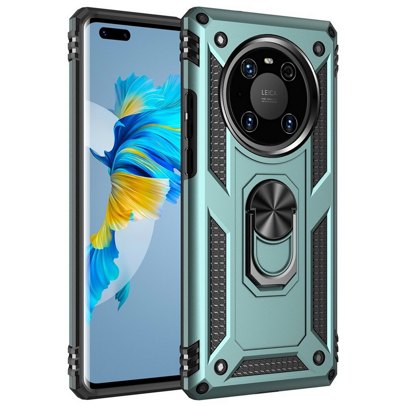 Case Huawei Mate 40 Pro #เคสฝาหลัง Hybrid TPU+PC มีแหวนสวมนิ้ว