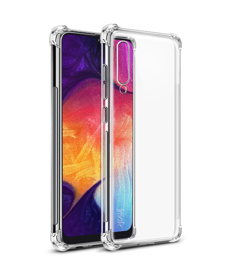 Case Samsung Galaxy A50 / A50s / A30s #เคสฝาหลัง IMAK มุมกันกระแทก Soft TPU Case + ฟิล์มกันรอย