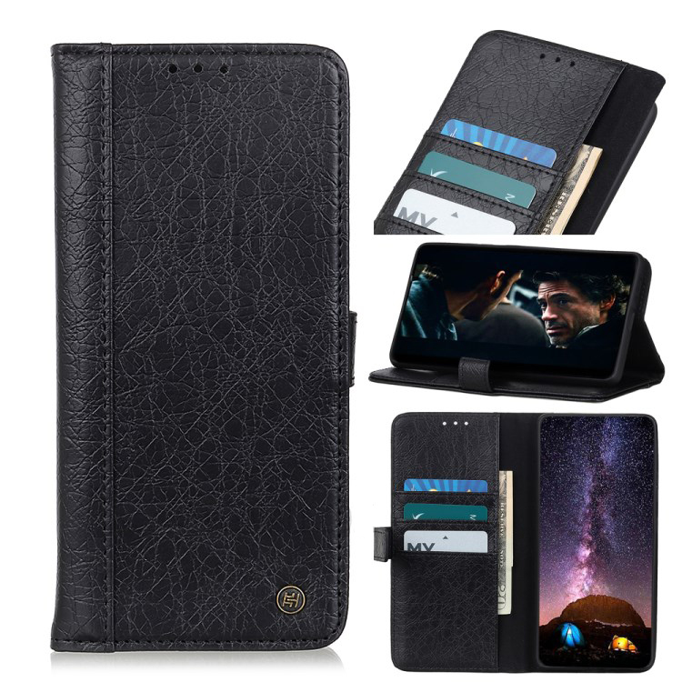 เคส Redmi Note 10 5G #เคสฝาพับ Rhino Texture Leather Cover Shell