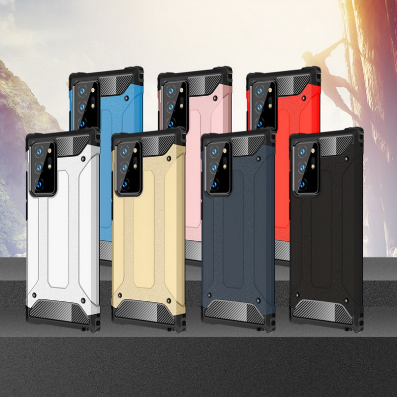 Case Samsung Galaxy S20 Ultra / S20 Ultra 5G #เคสฝาพับเกราะป้องกัน ไฮบริด พลาสติก+TPU Heavy Duty Rugged Hybrid