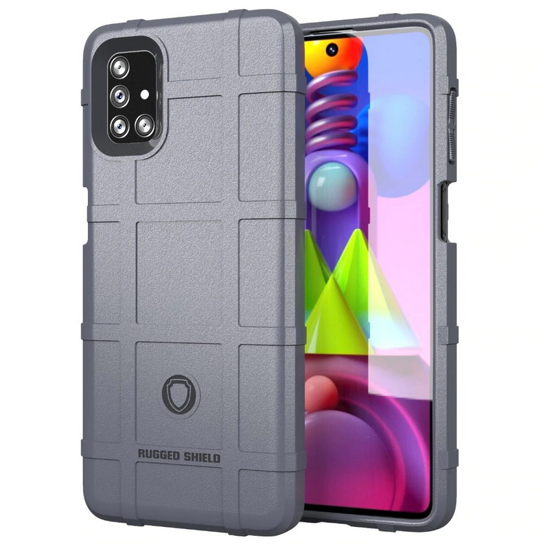 เคส Samsung Galaxy M51 #เคสฝาหลัง Rugged Shield Series Soft Silicone Shock Absorption Matte กันกระแทก