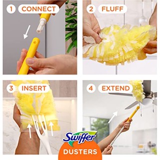 Swiffer® Dusters Heavy Duty Dusting Kit ไม้ปัดฝุ่น ที่ปัดฝุ่น ปรับความยาวได้ อุปกรณ์ทำความสะอาดบ้าน