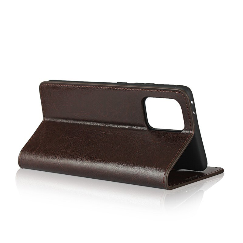 Case Samsung Galaxy S10 Lite #เคสฝาพับแบบกระเป๋าสตางค์คุณภาพดี Crazy Horse Genuine Leather Cover