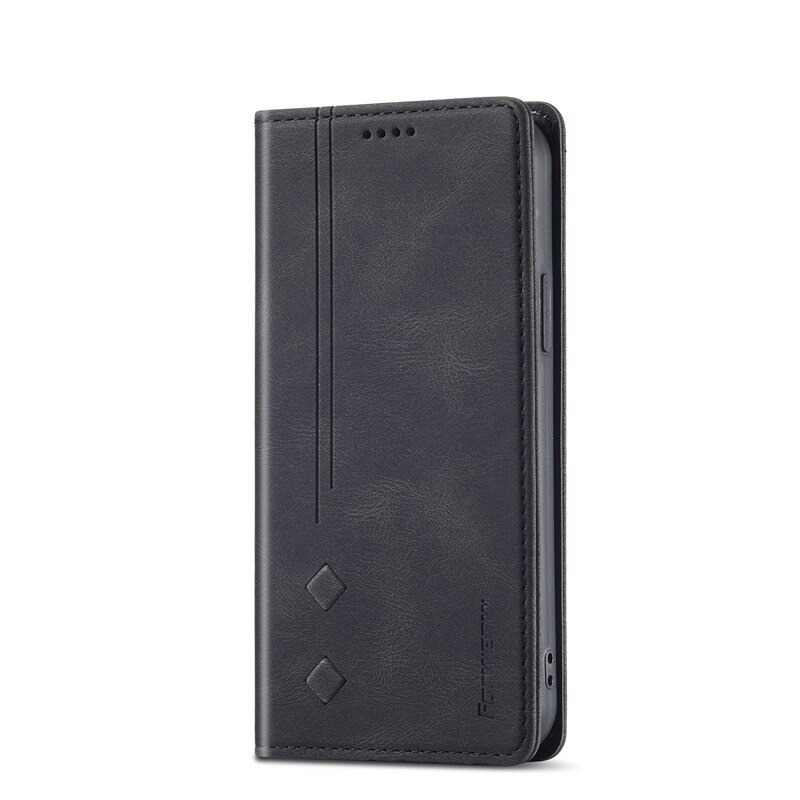 Case iPhone 13 #เคสฝาพับหนัง PU สไตล์กระเป๋าสตางค์พร้อมช่องใส่การ์ด Fashion Retro Card Slot Wallet Flip Cover PU Leather Phone Case