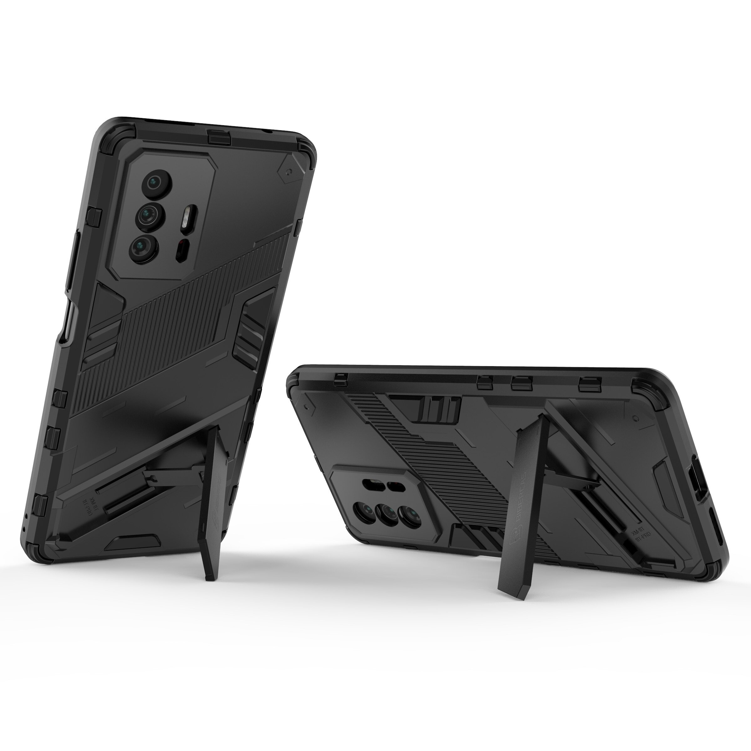 เคส Xiaomi 11T / 11T Pro#เคสฝาหลังพลาสติก ไฮบริด TPU + Kickstand
