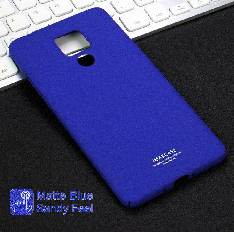 เคส Huawei Mate 20 X #เคสฝาหลัง IMAK มีแหวนสวมนิ้วแถมฟิล์มกันรอย Ring Holder + Screen Protector