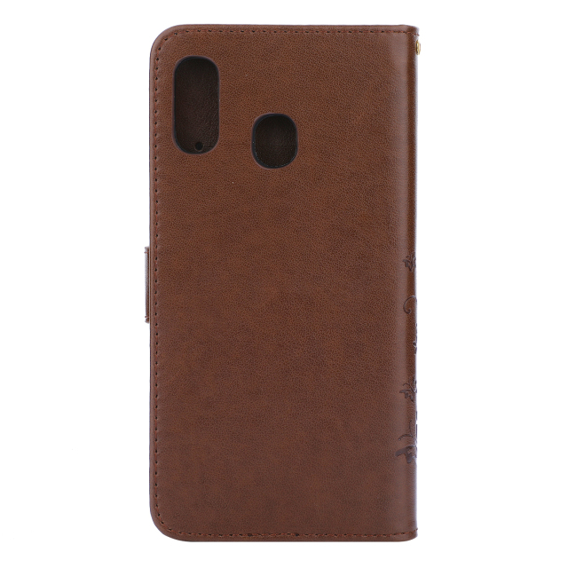 Case Samsung Galaxy A30 / A20 #เคสฝาพับลายผีเสื้อดอกไม้สีสันสดใส