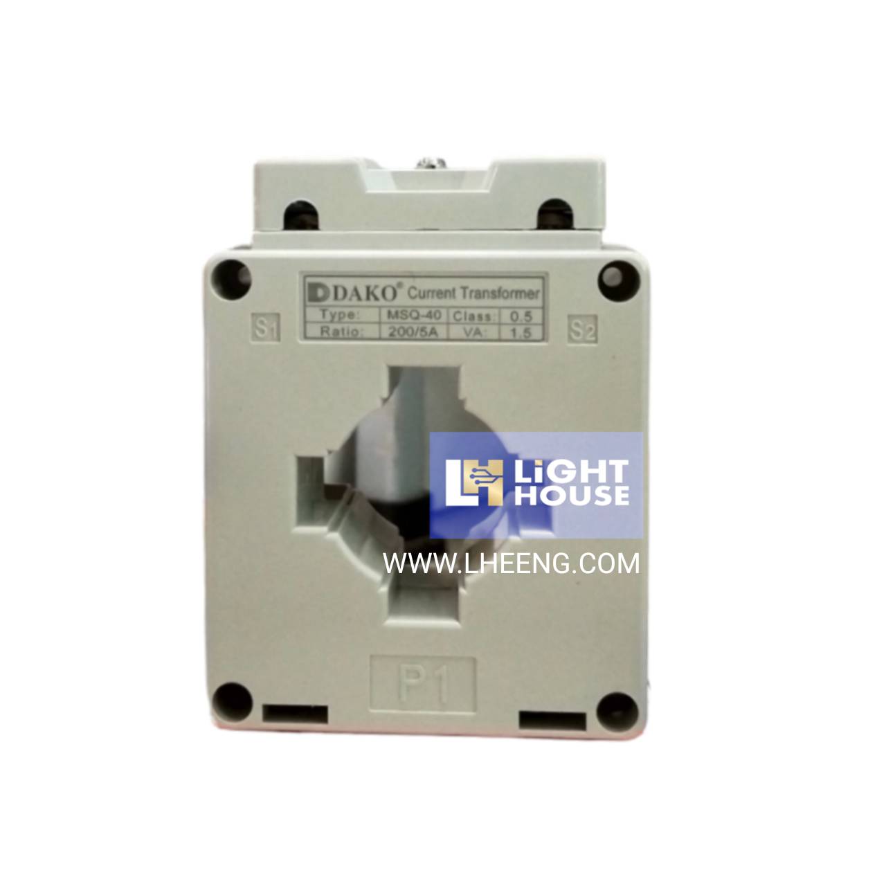 CT เคอเร้นท์ CURRENT TRANSFORMER แบบแกนคล้องสาย รุ่น MSQ-40 (200/5A,250/5A,300/5A,400/5A)