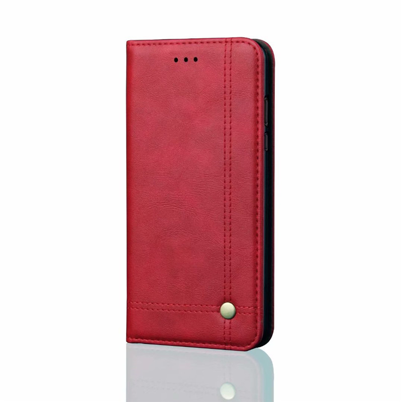 Case Samsung Galaxy A6+ (2018) #เคสฝาพับหนัง PU Crazy Horse Texture Retro Leather Auto-absorbed Wallet คุณภาพดี