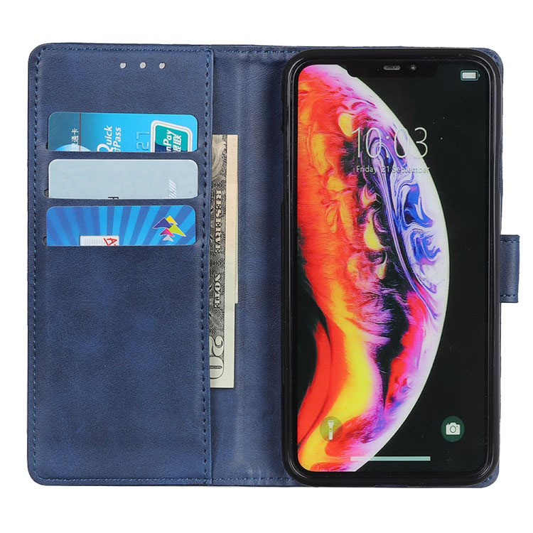 เคส Samsung Galaxy A20s #เคสฝาพับหนัง PU สไตล์กระเป๋าสตางค์ Matte PU Leather Wallet