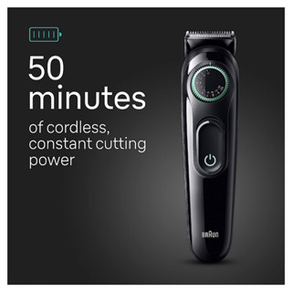 Braun® All-in-One 3 Trimmer for Men Ear & Nose, Hair Clippers & More, Ultra-Sharp Blade, AIO3450 ชุดเครื่องโกนหนวด