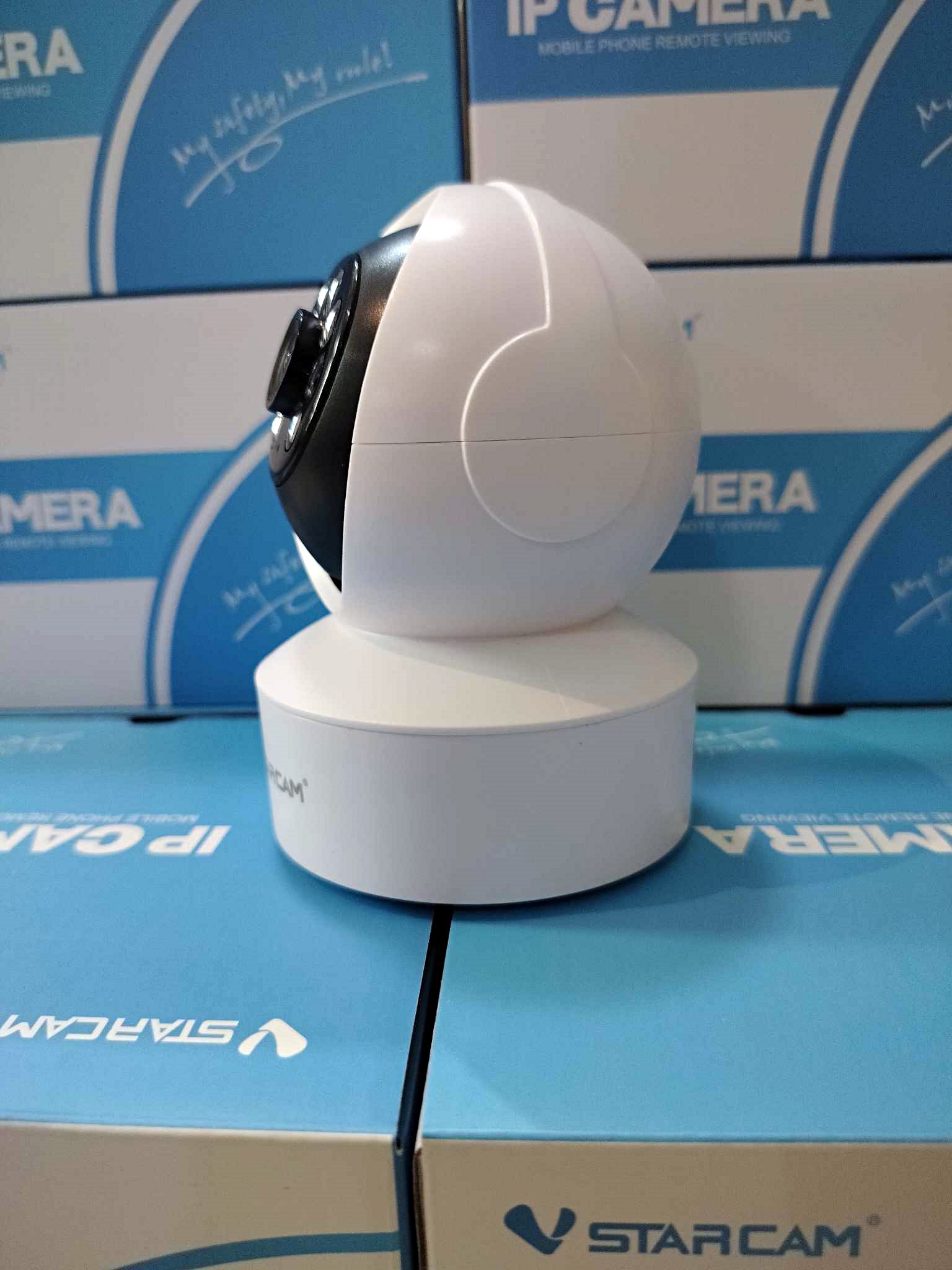 Vstarcam Vstarcam กล้องวงจรปิดกล้องใช้ภายในแบบใส่ซิมการ์ด รุ่นCG49-L ความละเอียด3ล้านพิกเซล รองรับซิม4G ขาว