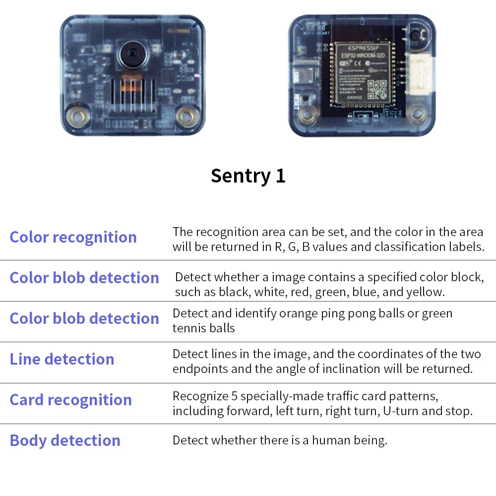 กล้องตรวจจับภาพ AI wid capture Camera Keyestudio Sentry Vision 2 Sensor