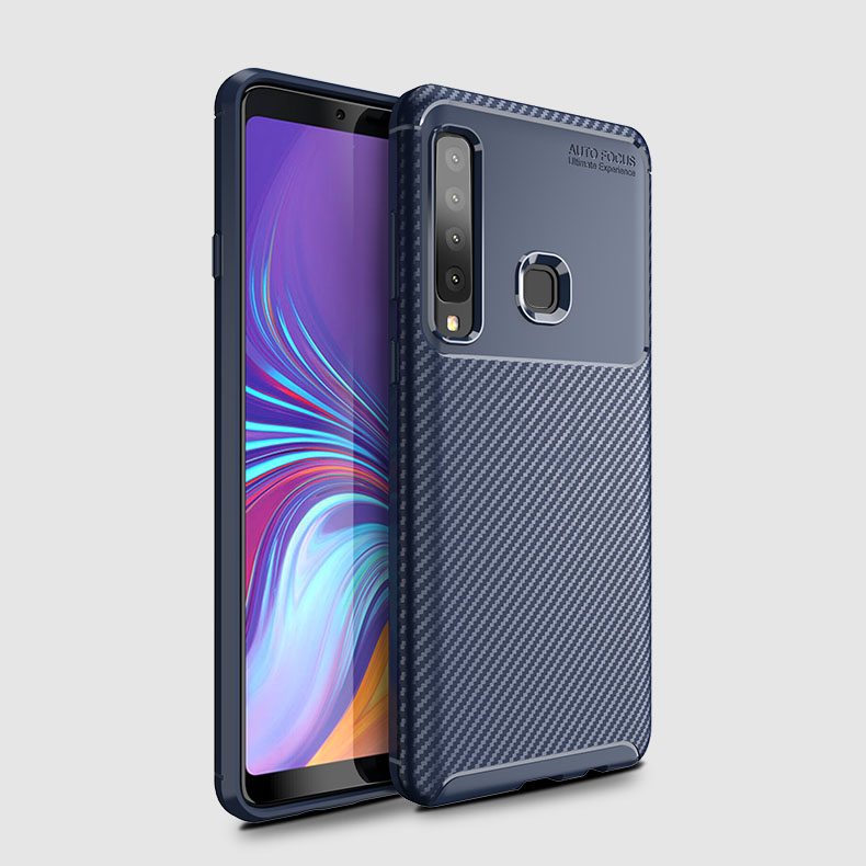 Case Samsung Galaxy A9 (2018) #เคสฝาหลังนิ่ม Carbon Fiber Anti-drop TPU Protection