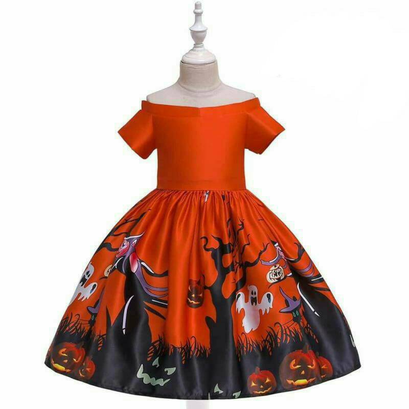 ชุดกระโปรงเด็ก ฮาโลวีน