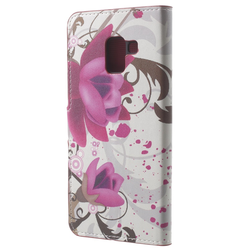 Case Samsung Galaxy A8 (2018) #เคสฝาพับสไตล์กระเป๋าสตางค์พิมพ์ลาย Pattern Printing หนัง PU