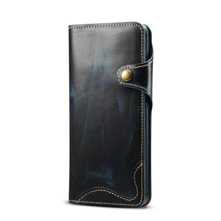 เคส Huawei Mate 20#เคสฝาพับหนังแท้พร้อมสายคล้อง Genuine Wallet Leather Phone Cover with Lanyard