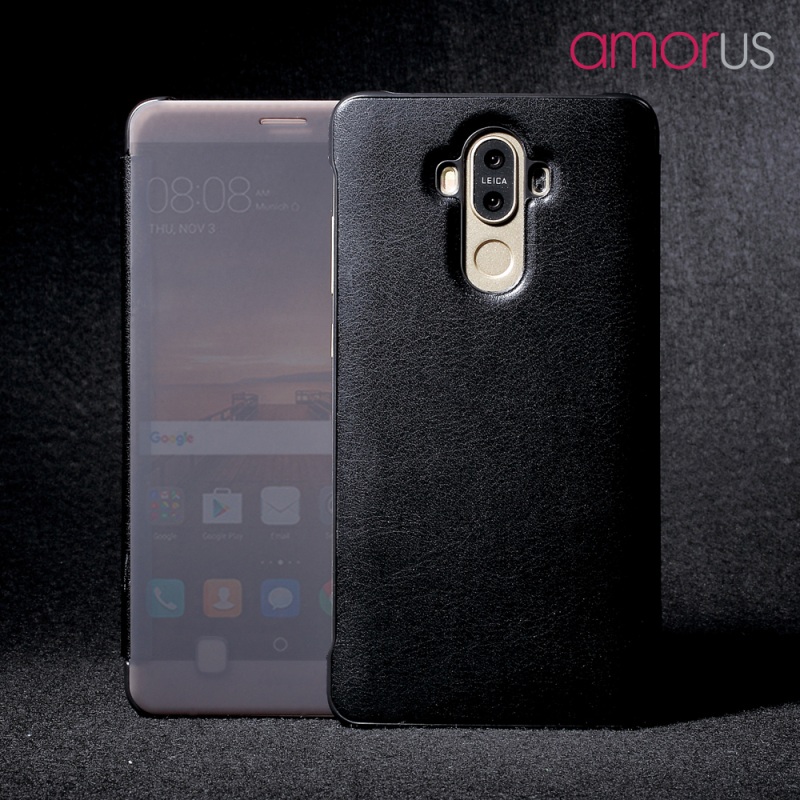 Case Huawei Mate 9 เคสฝาพับโปร่งแสง AMORUS