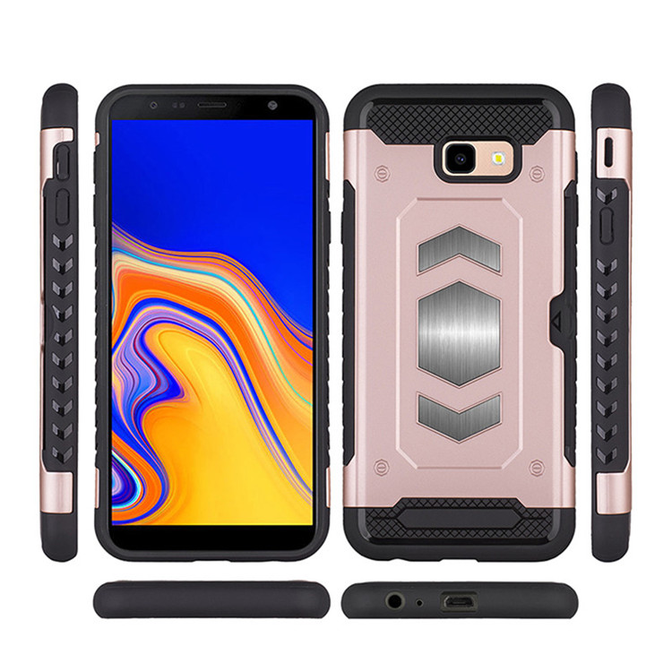 Case Samsung Galaxy J4+ #เคสฝาหลัง PC + TPU มีช่องใส่บัตร