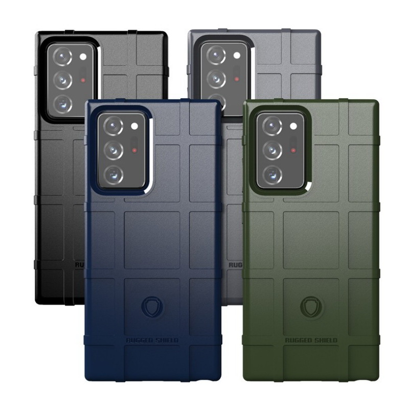 เคส Samsung Galaxy Note 20 Ultra / Note 20 Ultra 5G #เคสฝาหลัง Rugged Shield Series Soft Silicone Shock Absorption Matte กันกระแทก