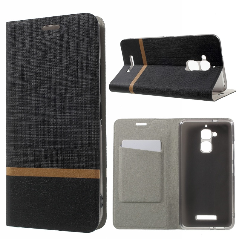 Case Asus Zenfone 3 MAX ZC520TL เคสหนังฝาพับ Contrast Color Leather Card Holder Cover