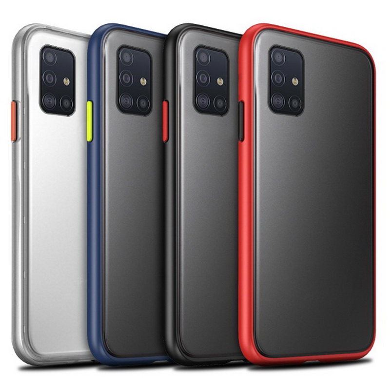 เคส Samsung Galaxy Note 10 Lite #เคสฝาหลังซิลิโคนโปร่งแสงขอบนิ่ม Frosted Translucent Silicone Case