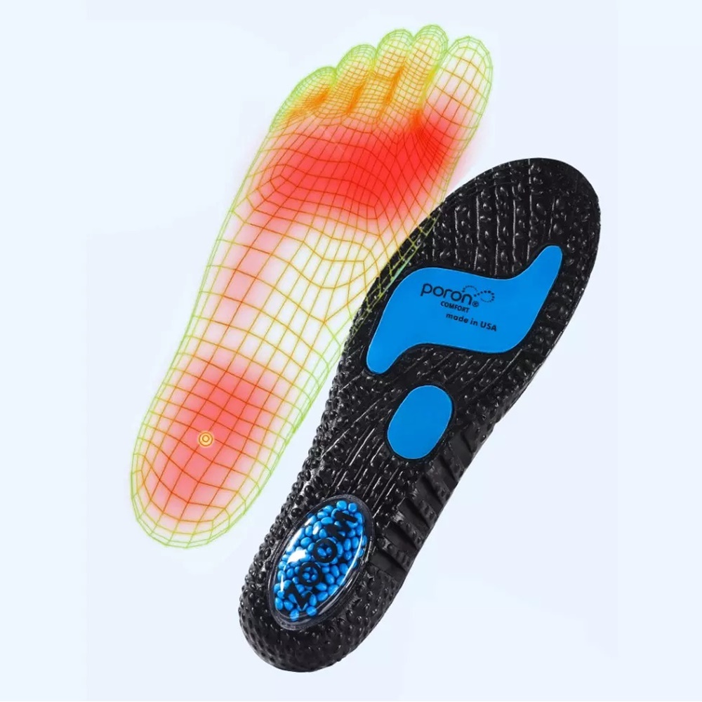 แผ่นรองพื้นรองเท้ากันกระแทก สำหรับวิ่ง Sport Poron Insoles (O7)