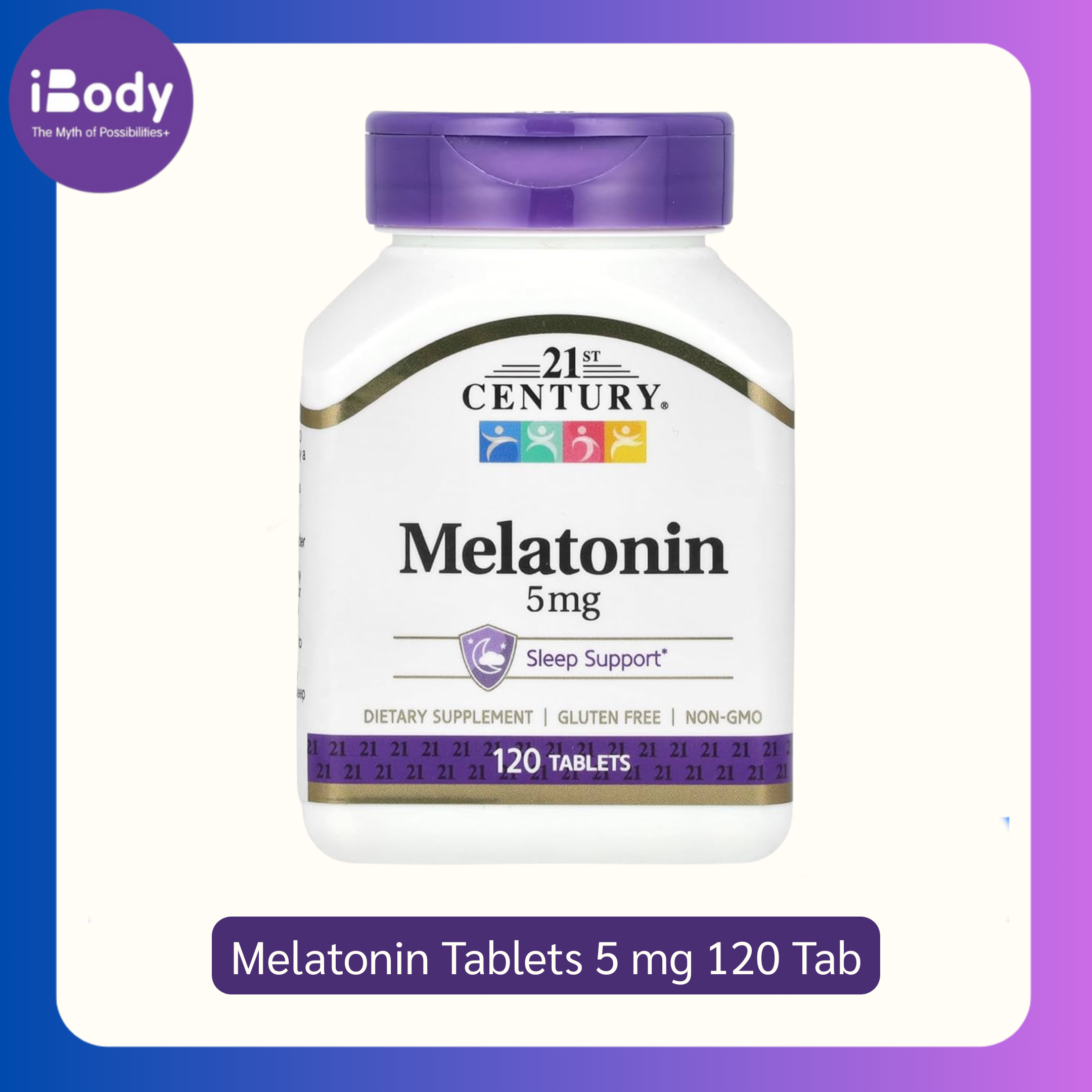 21st Century® Melatonin Tablets Sleep Healthเมลาโทนิน นอนหลับ หลับเร็ว หลับลึก หลับสบาย