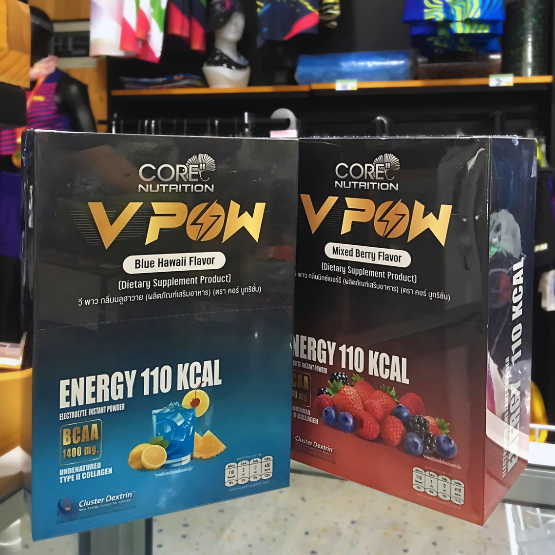 V POW ENERGY ELECTROLYTE INSTANT POWDER เครื่องดื่มเกลือแร่ให้พลังงาน 110 กิโลแคลอรี (Z27)