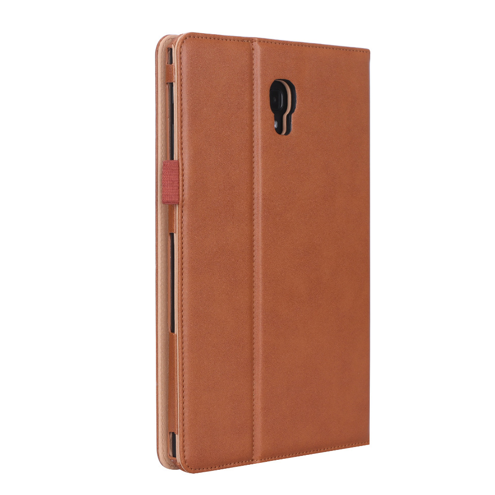 เคส Samsung Galaxy Tab A 10.5 (2018) T590 T595 #เคสฝาพับหนัง PU มีแถบยืดหยุ่นสวมนิ้ว Auto Wake/Sleep PU Leather Stand Tablet Case