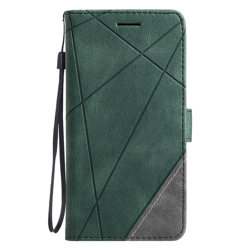 Case iphone 11 #เคสฝาพับหนัง PU มีช่องเสียบบัตรอื่นๆในตัว Geometric Pattern Leather Card Holder Protective