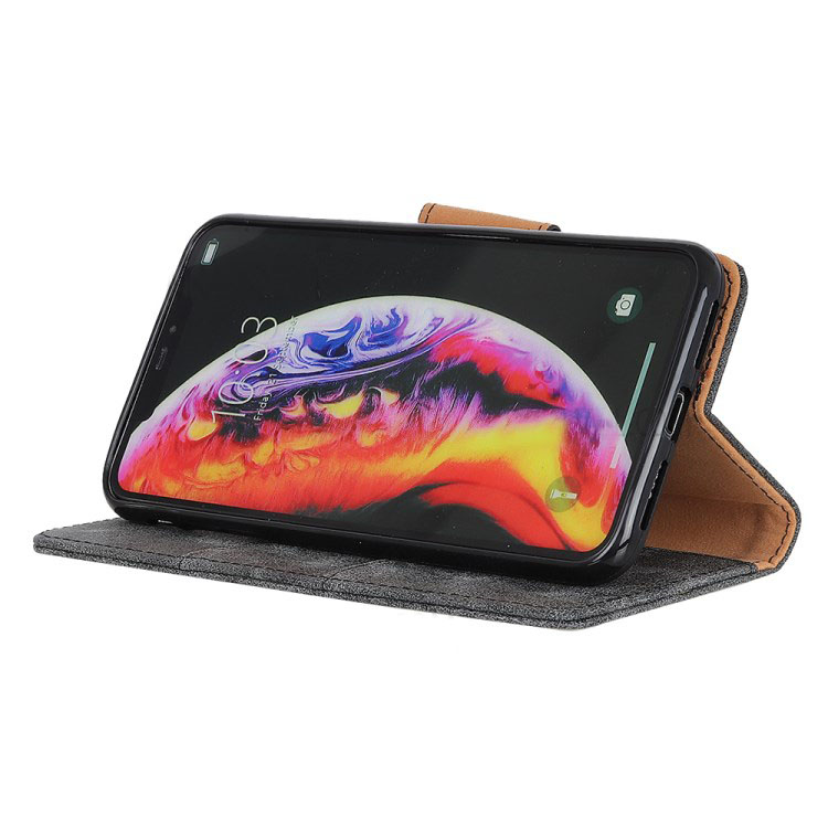 Case Samsung Galaxy A80 #เคสฝาพับแบบกระเป๋าสตางค์สไตล์วินเทจ Vintage Style Wallet Leather