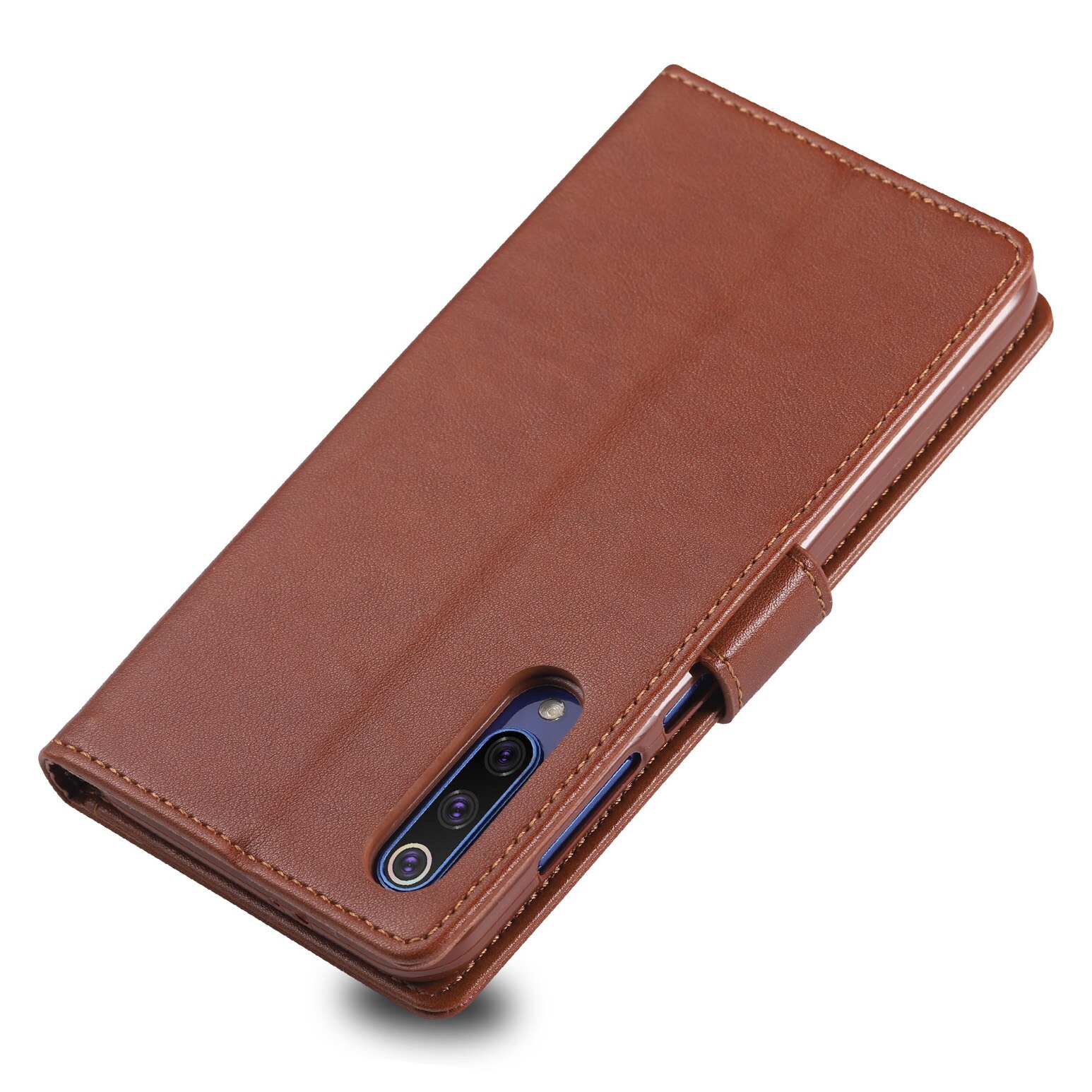 Case Xiaomi Mi 9 SE #เคสฝาพับหนัง PU มีช่องใส่บัตร AZNS Wallet Leather Stand Phone Cover