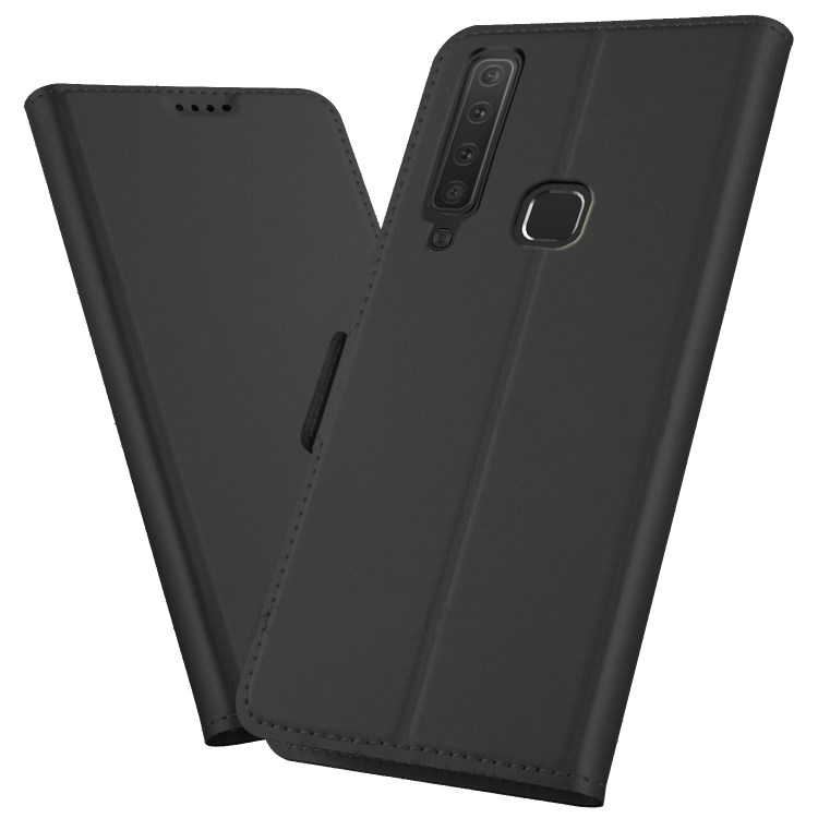 Case Samsung Galaxy A9 (2018) #เคสฝาพับ Auto-absorbed Magnetic Stand Leather มีช่องเสียบบัตร