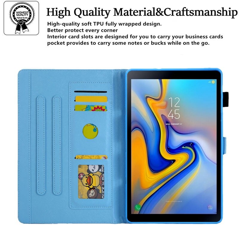 เคส Samsung Galaxy Tab A7 Lite 8.7" (T220,T225) #เคสฝาพับหนัง PU พิมพ์ลาย Pattern Printing Stand Leather