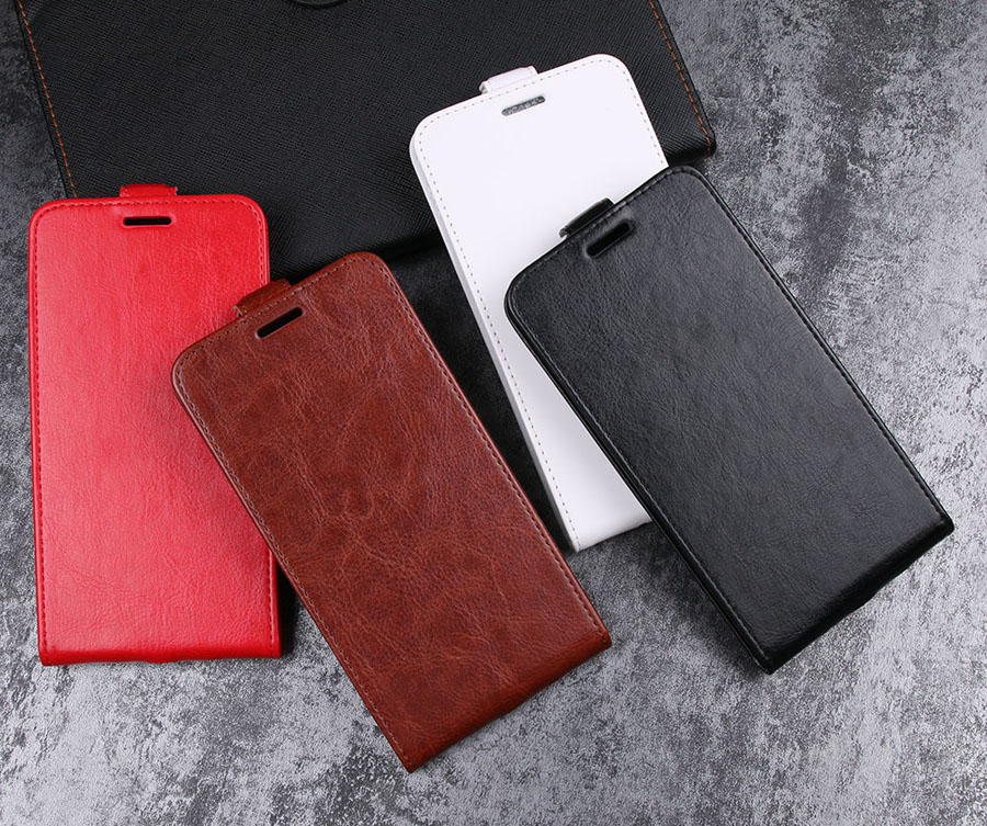 Case Huawei P20 Lite / Nova 3e #เคสฝาพับแนวตั้งหนัง PU ผิวหนังม้า Crazy Horse Skin Leather