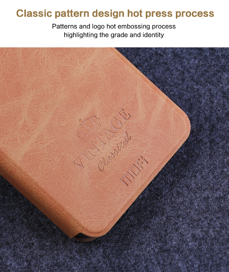 Case Xiaomi Redmi S2 #เคสฝาพับหนัง PU Vintage MOFI Flip Stand case