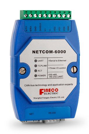 Netcome6000 modbus rtu gateway tcp/ip to rs485 converter