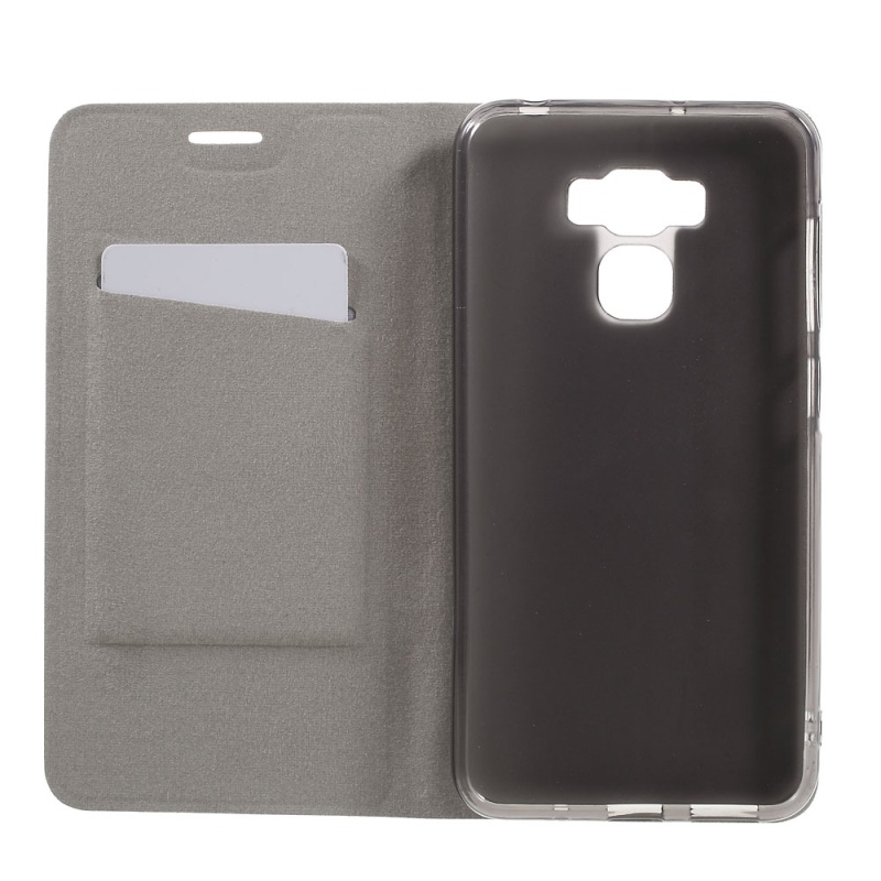 Case Asus Zenfone 3 Max ZC553KL #เคสหนังฝาพับ Cross Texture Leather Card Holder Case