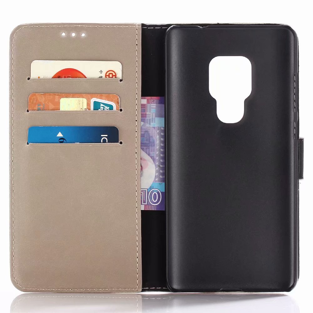 เคส Huawei Mate 20 X #เคสฝาพับหนัง PU แบบกระเป๋าสตางค์สไตล์ย้อนยุคราคาเบาๆสบายกระเป๋า