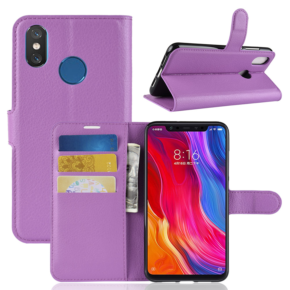 เคส Xiaomi Redmi S2 #เคสฝาพับสไตล์กระเป๋าสตางค์หนัง PU ผิวลิ้นจี่สีสันสดใส