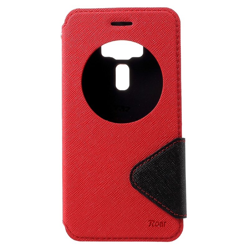 เคส Asus Zenfone 3 ZE552KL #เคสฝาพับหนัง PU มีช่องวิว ROAR KOREA Diary View Leather Stand