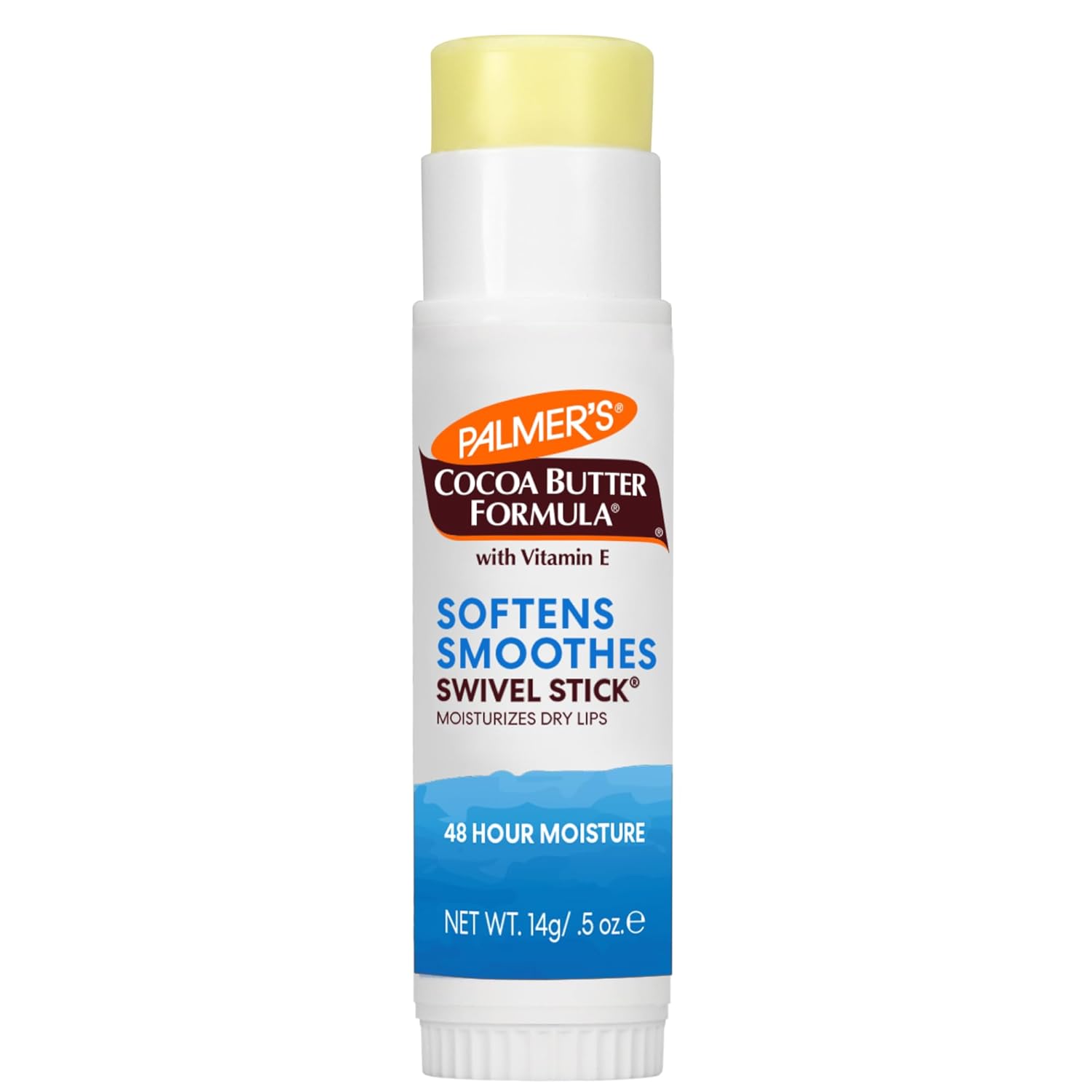 Palmer's® Softens Smoothes Swivel Stick, Cocoa Butter Formula 14 g Moisturizes Dry Lips ลิปบาล์ม กลิ่นโกโก้บัตเตอร์