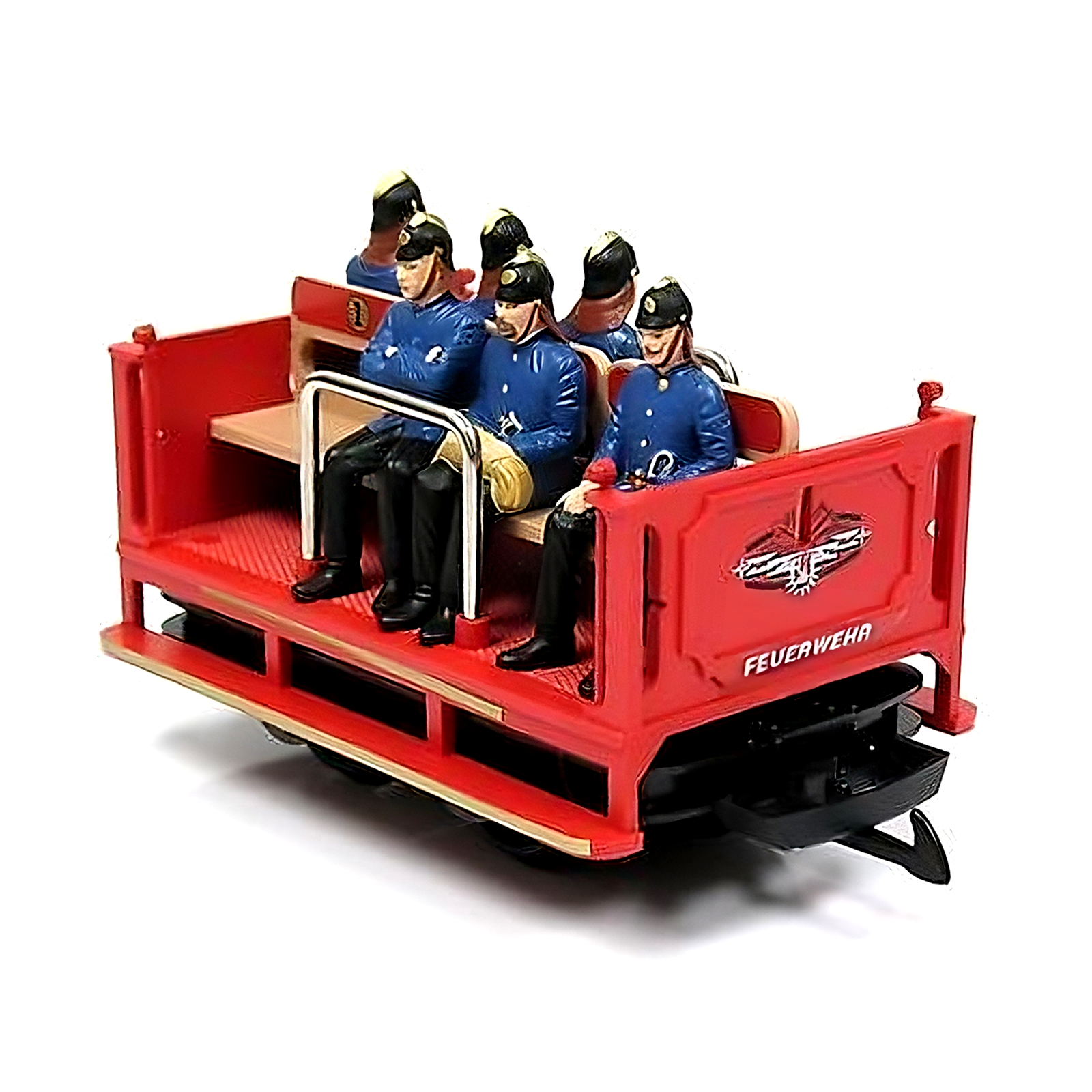 LGB 32410 Fire Department Crew Car with Figures